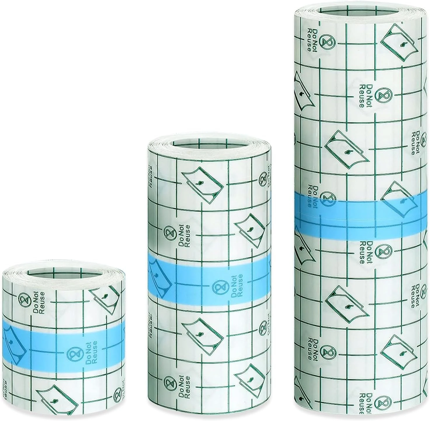 Rayyl Second Skin Tattoo Cover 3 Rolls (5CM/10CM/15CM x 2M) Waterproof Tattoo Aftercare Bandage Protector Film for Healing and Protection