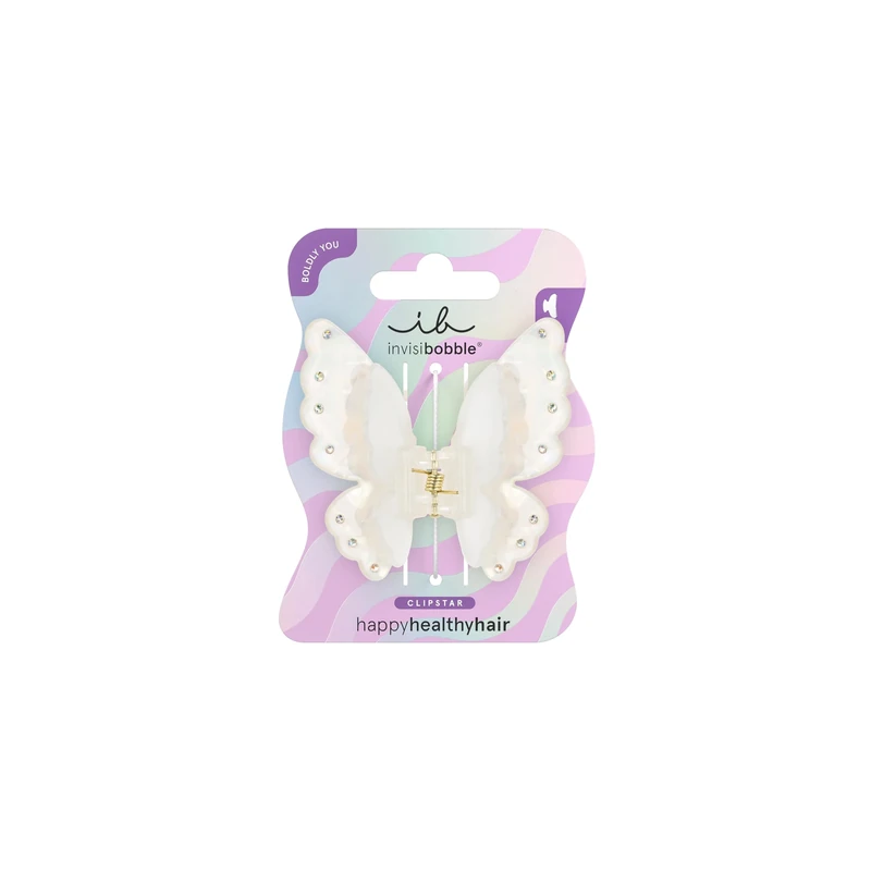 invisibobble Clipstar M Fairy Fierce (1 Piece) - Women's Butterfly Hair Clip - Sparkling Butterfly Hair Clip - For Thin & Thick Hair - Magic Statement Piece for Any Look