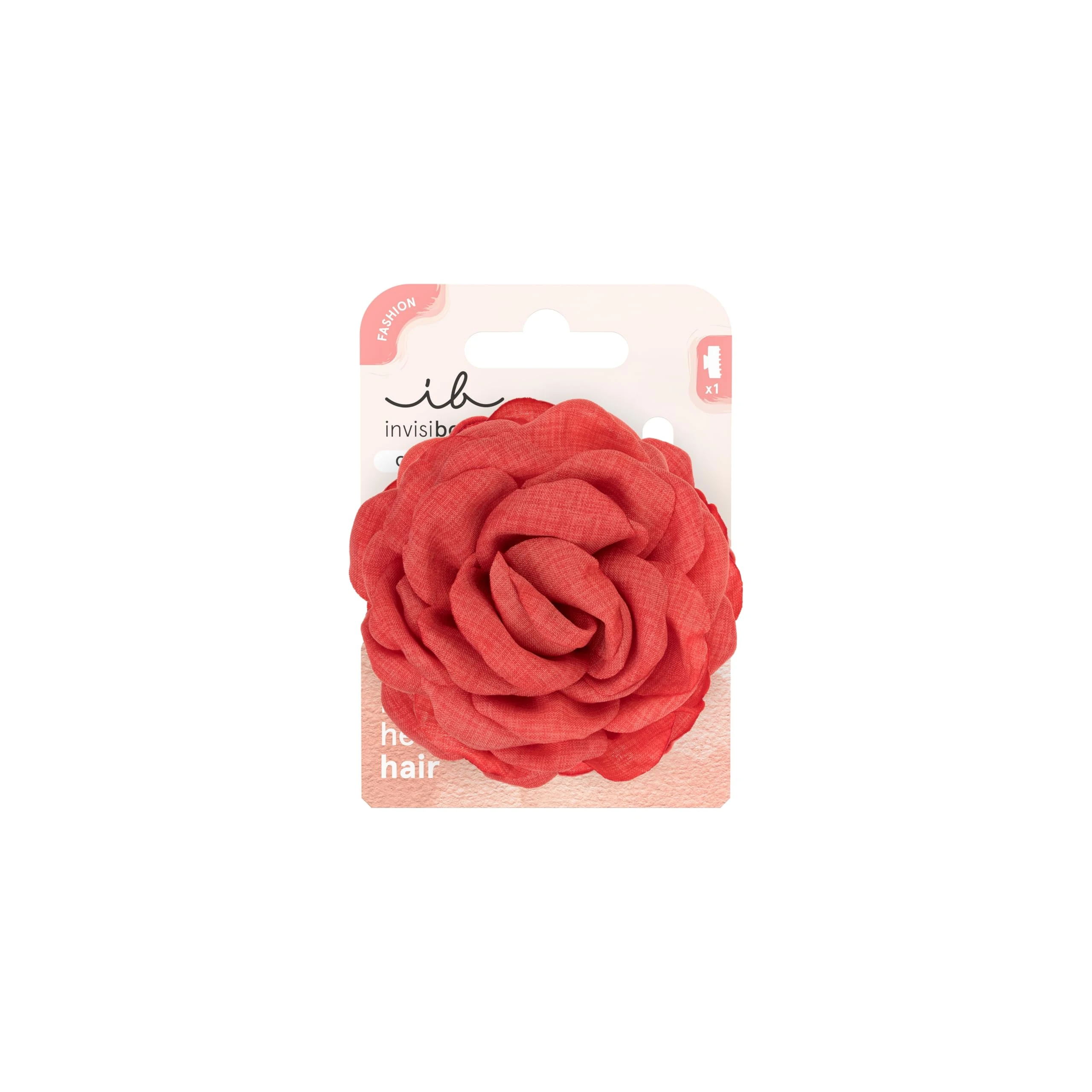 invisibobble Clipstar L Fleur de Coral (Pack of 1) - Large 3D Flower Hair Clip - Hair Clip for Women & Girls - Perfect for Elegant Stylings, Spring & Thin Hair