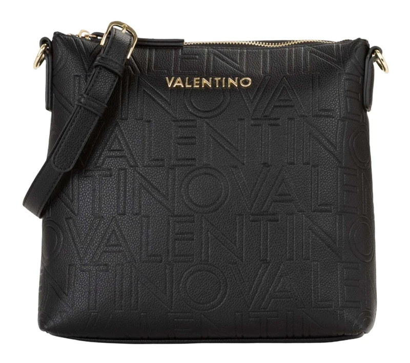 VALENTINO, Pansy (VBS8PG40T) Boron SUP Mat Plastic Cross Bag Nero (Donna), Nero, Clasico
