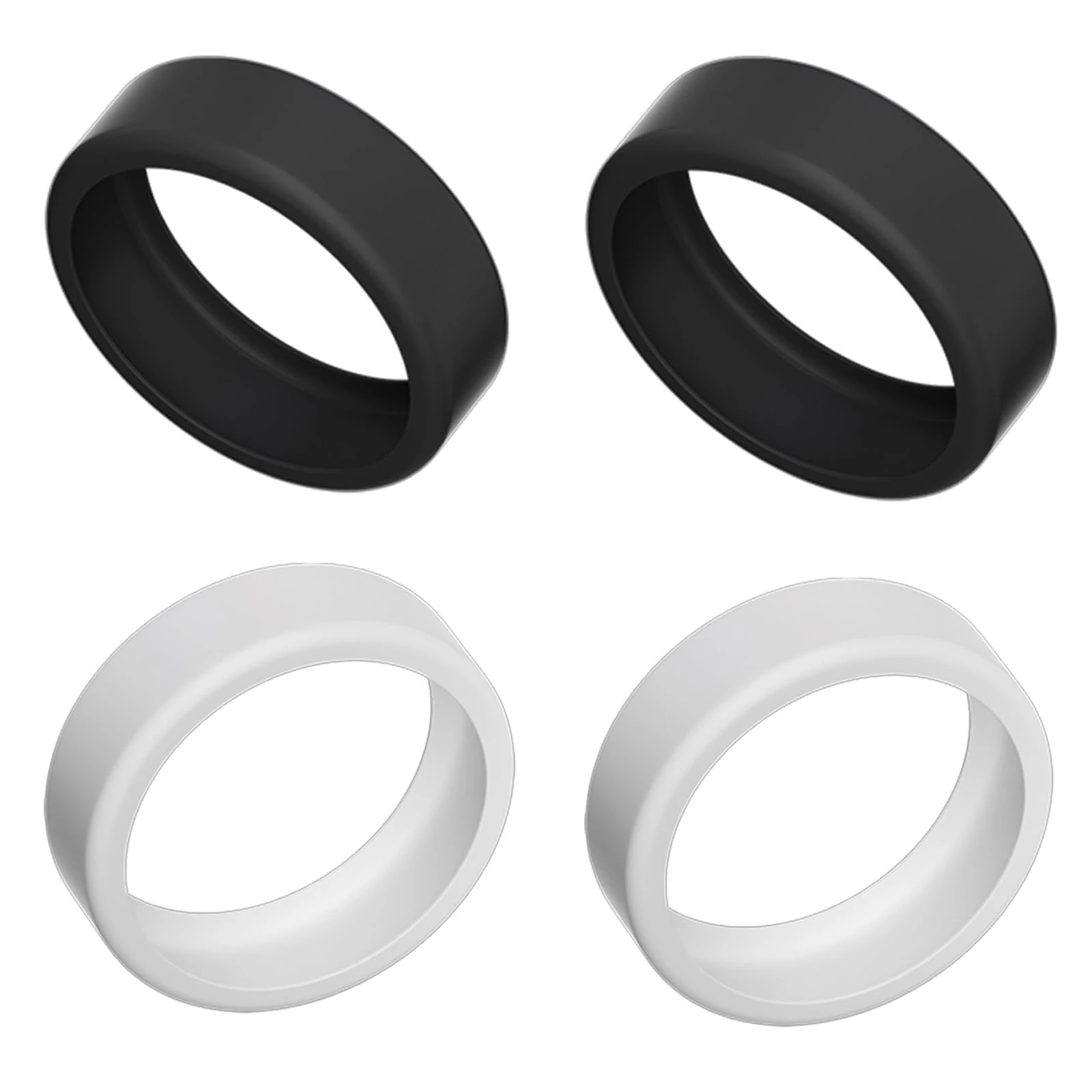 4PCS Flexible Silicone Ring Covers Anti-Scratch Elastic Case Protective Case Health Ring Protector Ring Covers Compatible,for Woking Out Women Men