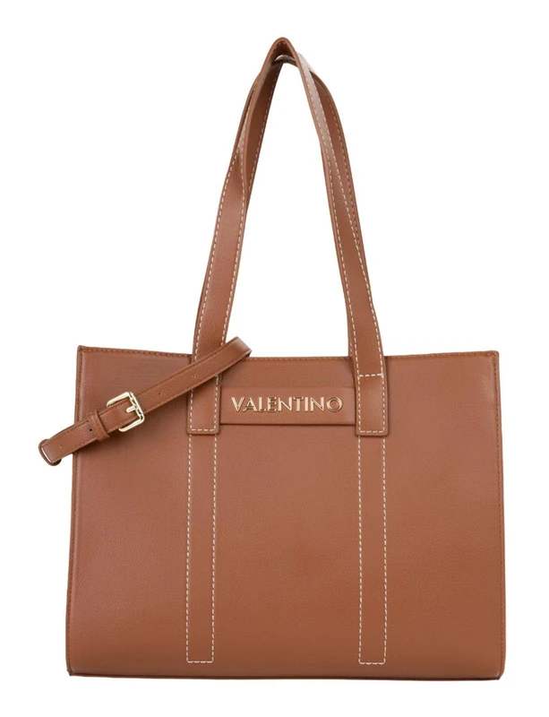 Valentino shopper bag shoulder bag AURY RE Shopping Bag Cuoio light brown