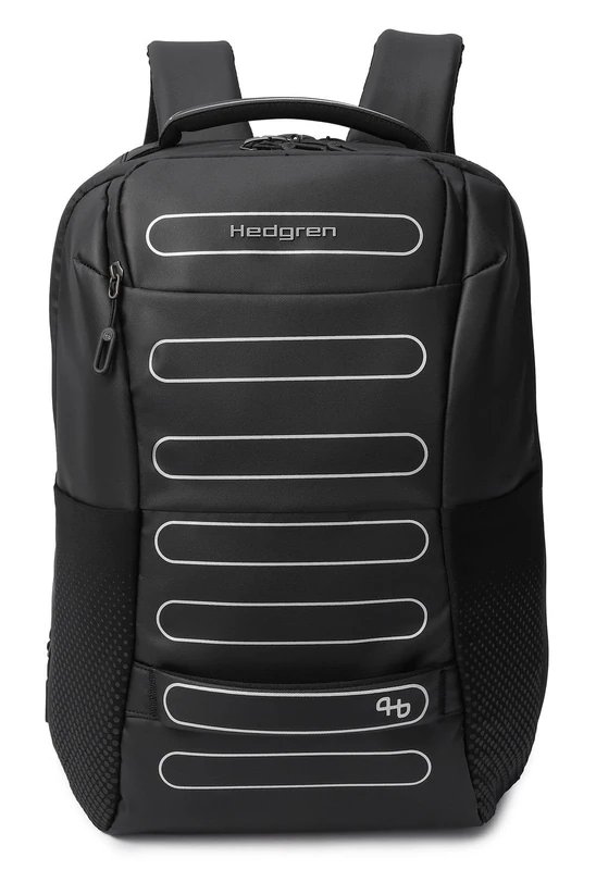 Hedgren Unisex's Handle L P 2 COMP EXP Backpack L 15.6" + RFID, Black, One Size