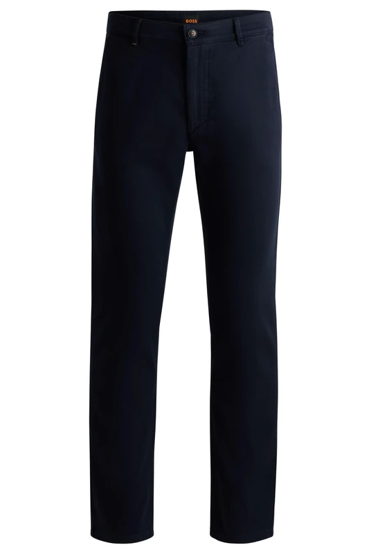 BOSS Men's Flat Trousers, Open Grey 076, 40W / 36L