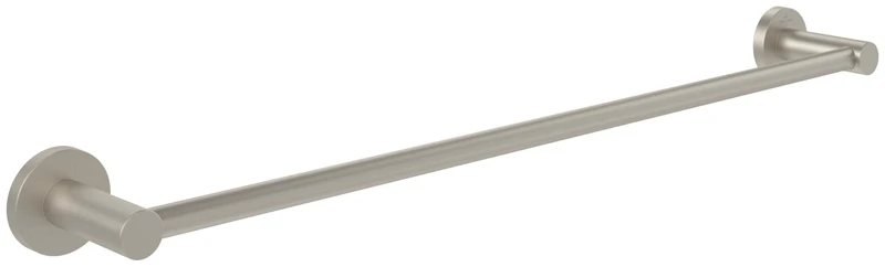 Villeroy & Boch Elements - Tender Towel Rail Bathroom Wall Mounted Towel Rail Zinc Towel Rail Round Length 654 mm Brushed Nickel Matt