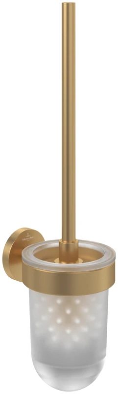 Villeroy & Boch Elements Toilet Brush Set - Brushed Gold