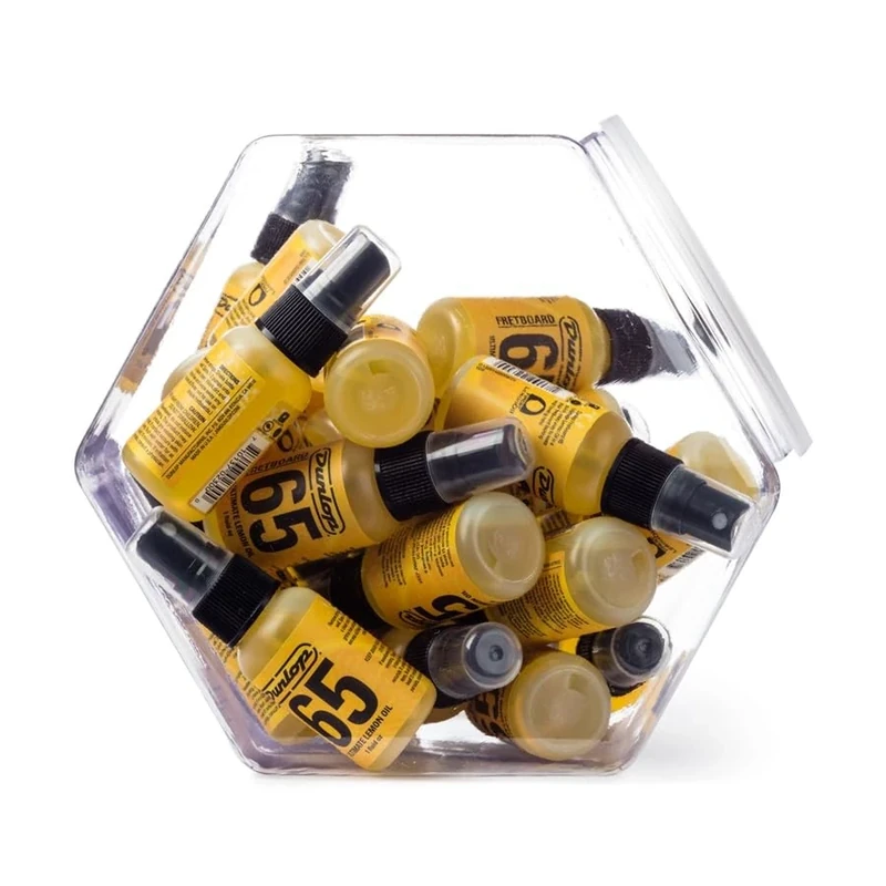 JIM DUNLOP - 6551J Formula 65 Ultimate Lemon Oil Jar24 10oz - Lemon Oil for Guitar and Bass Fingerboard 24 x 30ml Bottles