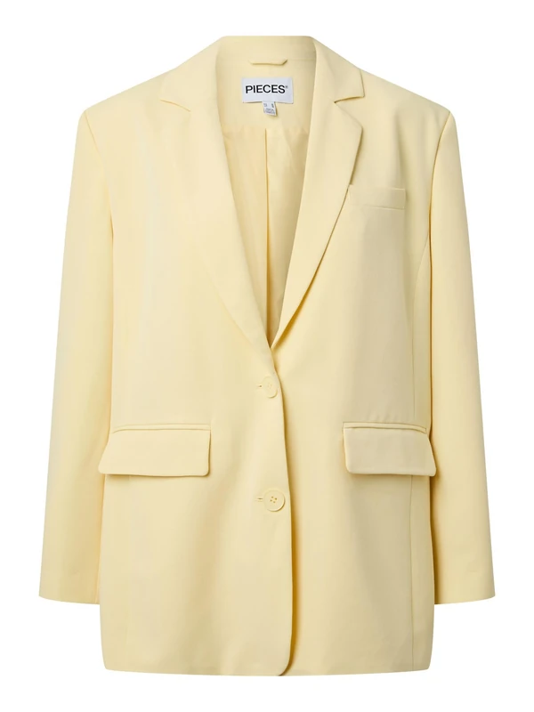 PIECES Pckamil LS Loose Blazer Noos Bc, French Vanilla, M