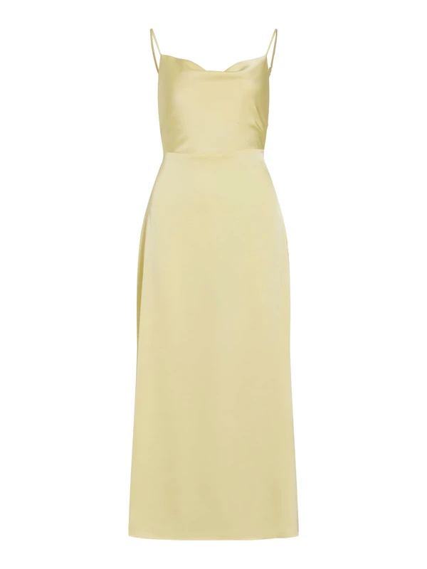 Vila Women's Viravenna Strap Ankle Dress-Noos/Dc, Pastel Yellow, 10