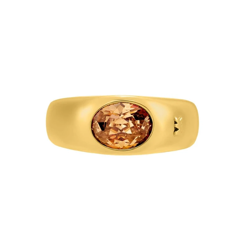 Michael Kors Premium Women's Gold-Tone Brass Ring, MKJ84847105