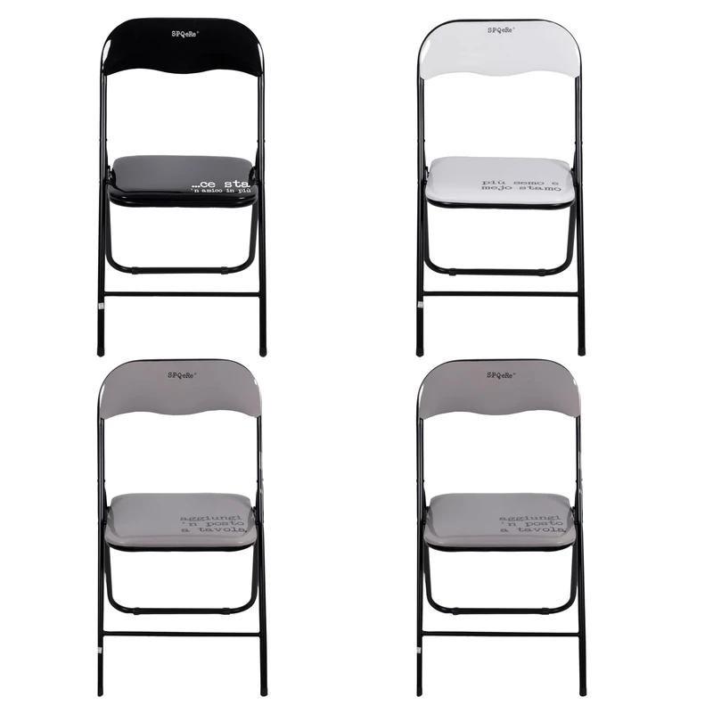 Villa d'Este Home Tivoli 1996 S.P.Q.eRe Folding Chair, 44 x 45 x 78 cm, Set of 4