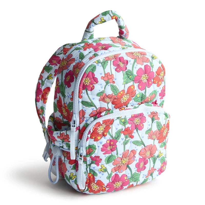Vera Bradley Women's Disney Featherweight Small Banbury Backpack, Mickey Meadow, One Size