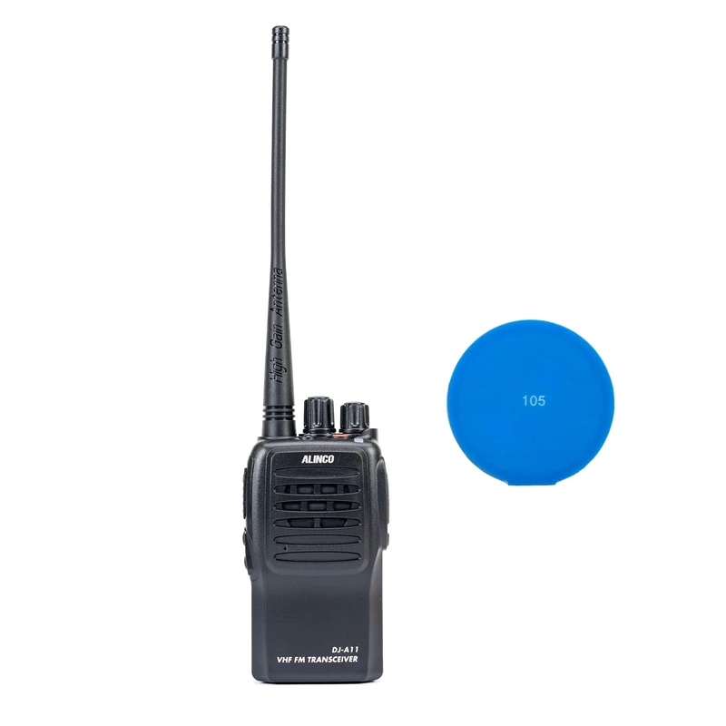 PNI Alinco DJ-A-11-E Portable VHF Radio Station Kit 136-174 MHz, VOX, Squelch, Compander, 1500mAh battery, CTCSS/DCS + Blue Sticky Pad Gift