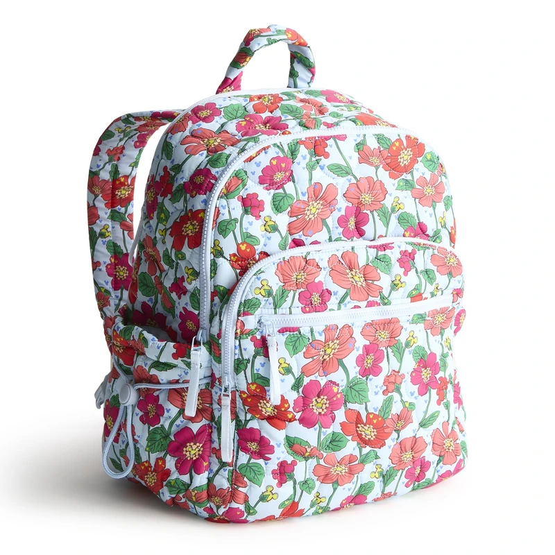 Vera Bradley Women's Disney Featherweight Bancroft Backpack, Mickey Meadow, One Size, Disney Featherweight Bancroft Backpack