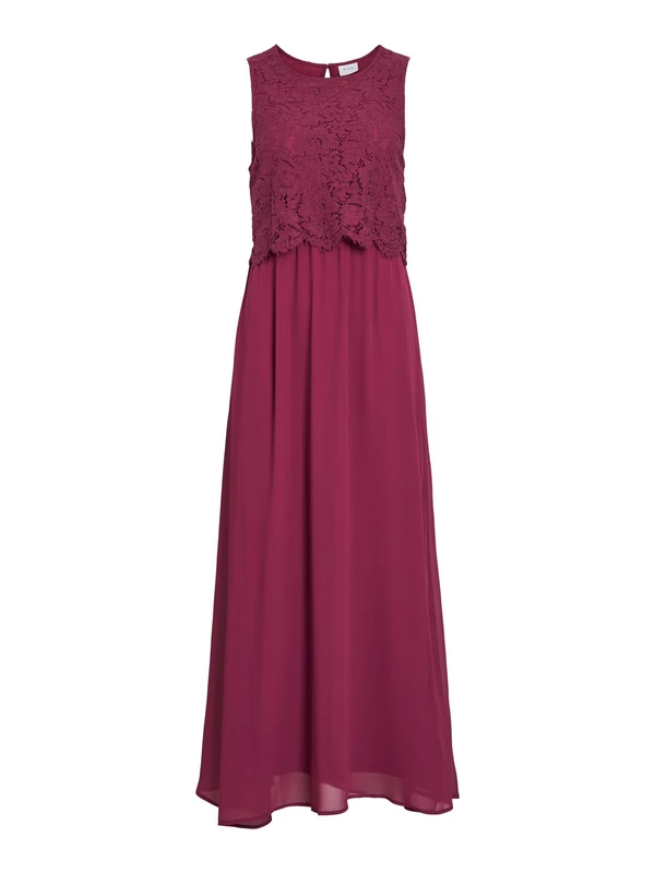 Vila Women's Vimilina Lace Dress-Noos/Dc, Anemone, 12