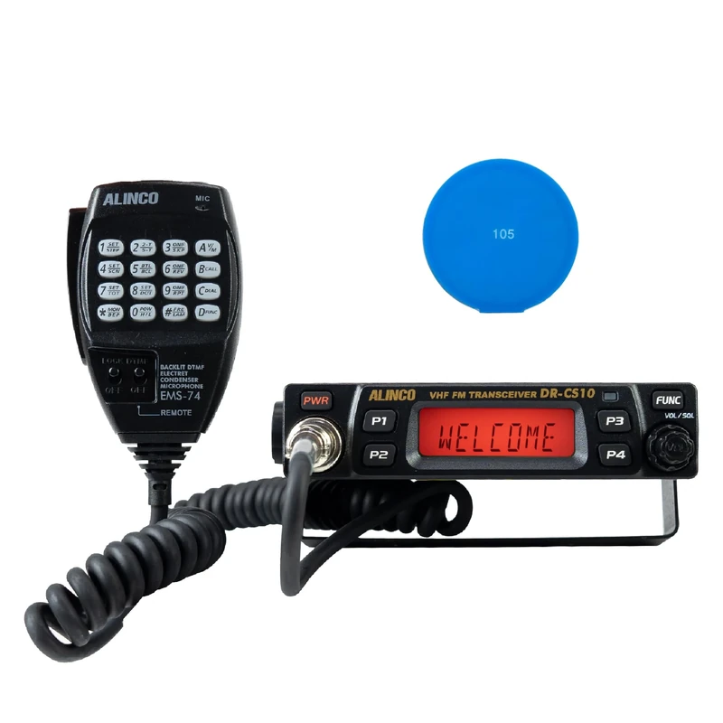 VHF radio station kit PNI Alinco DR-CS-10 136-174MHz, 200 channels, DMTF, 13.8V + Blue Sticky Pad gift