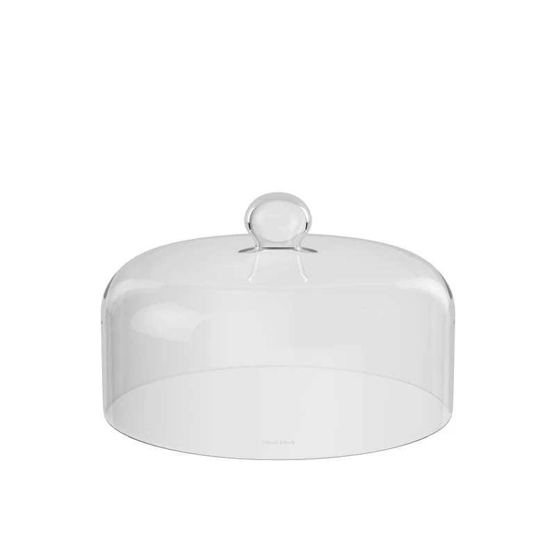 Villeroy & Boch - Manufacture cloche 25.5 cm transparent, dishwasher-safe, microwave-safe, cheese dome, cheese cloche for serving cheese, antipasti, cold meats or fruit, borosilicate glass - Image 1