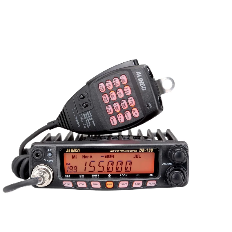 Kit VHF PNI Alinco DR-138HE 144-146MHz, 200 channels, DMTF, 12V + Gift Sticky Pad Blue