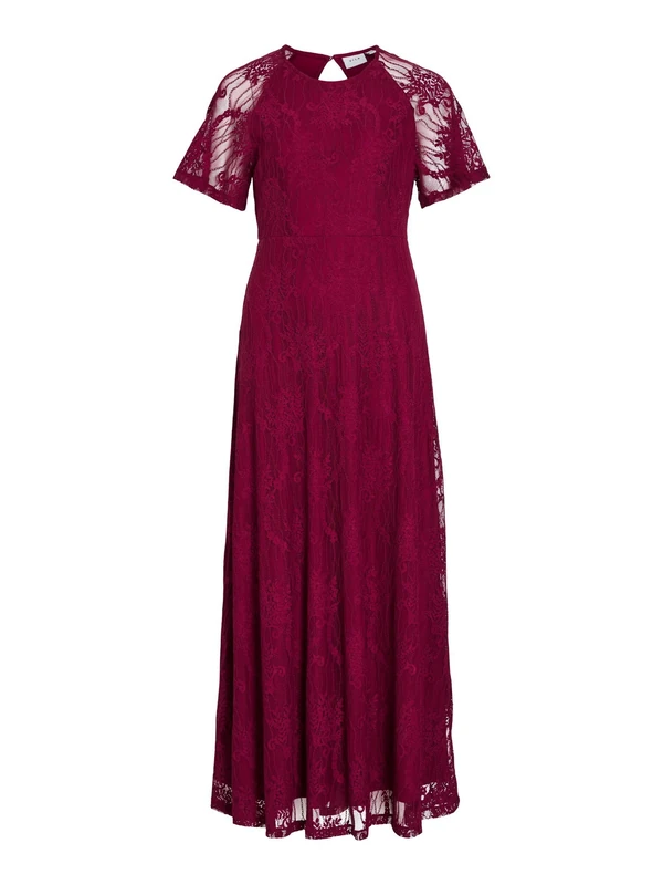 Vila Maxi Dress VIFEMMA Short Sleeved S, Anemone, S
