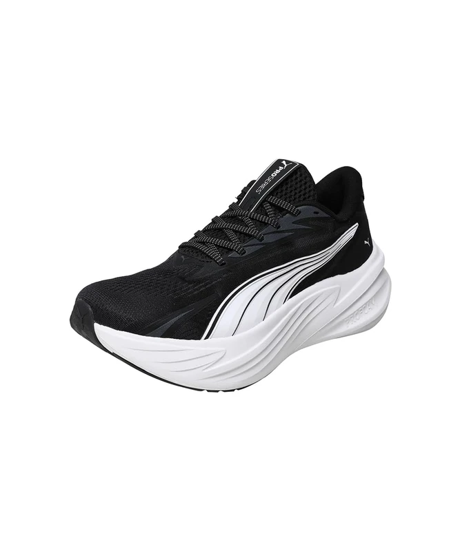 PUMA Unisex Maxima PRO Road Running Shoe, Black White, 12 UK