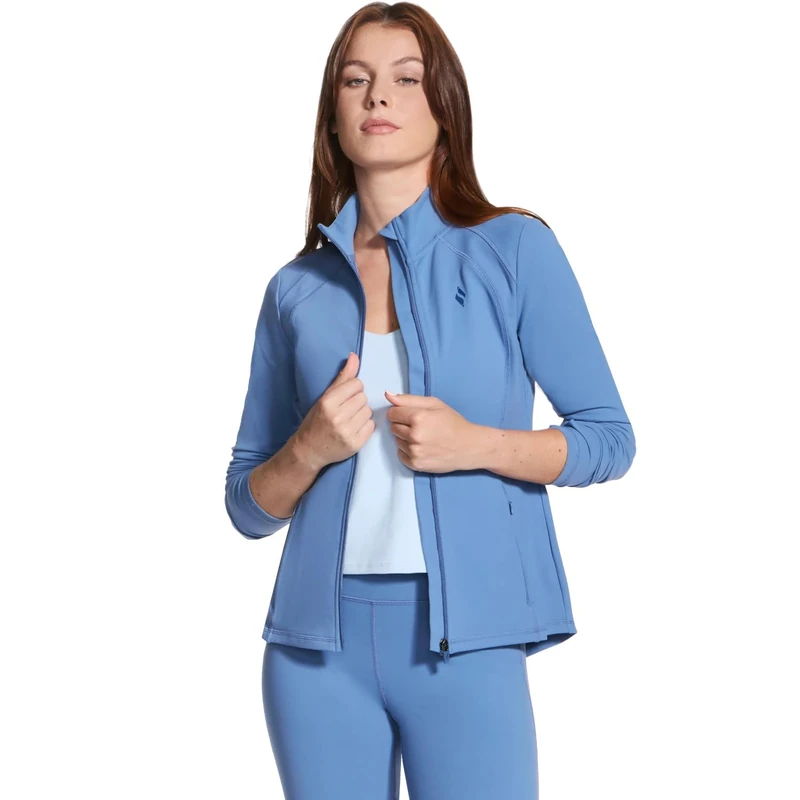 Skechers Women's Gowalk Jacket Sweatshirt, Blue, 3XL