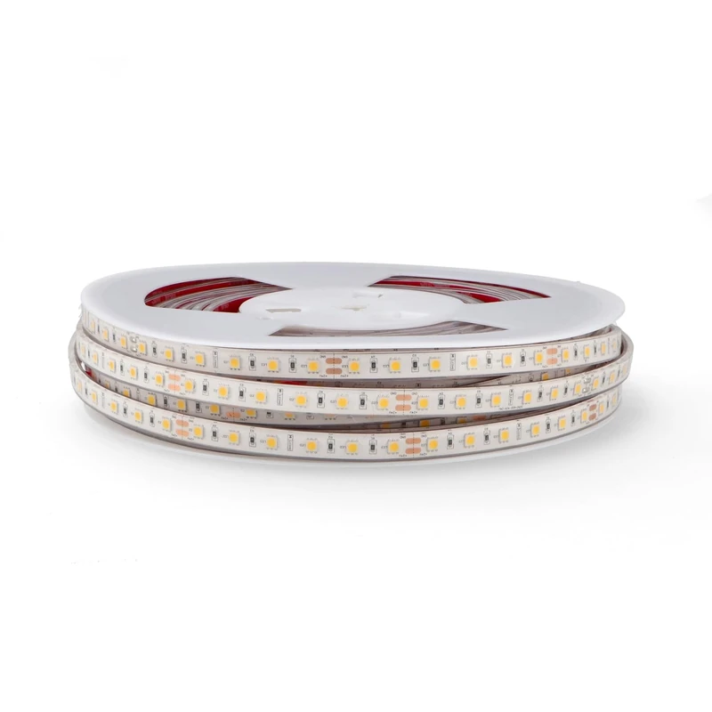 Levitantes LED Strip - 24V DC SMD5050, 20 m, 60 LEDs/m, 3000K, 900 lm/m, White PCB, IP68. Ideal for Outdoor and Decorative Lighting*
