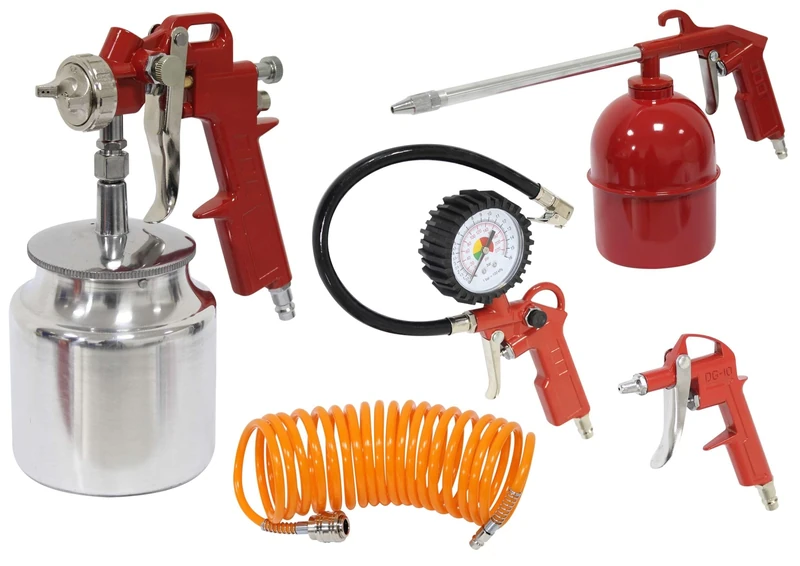Paint Set - Includes 5 Pieces, Bottom Tank, Made of Durable Materials for a Precise and Quality Finish. *