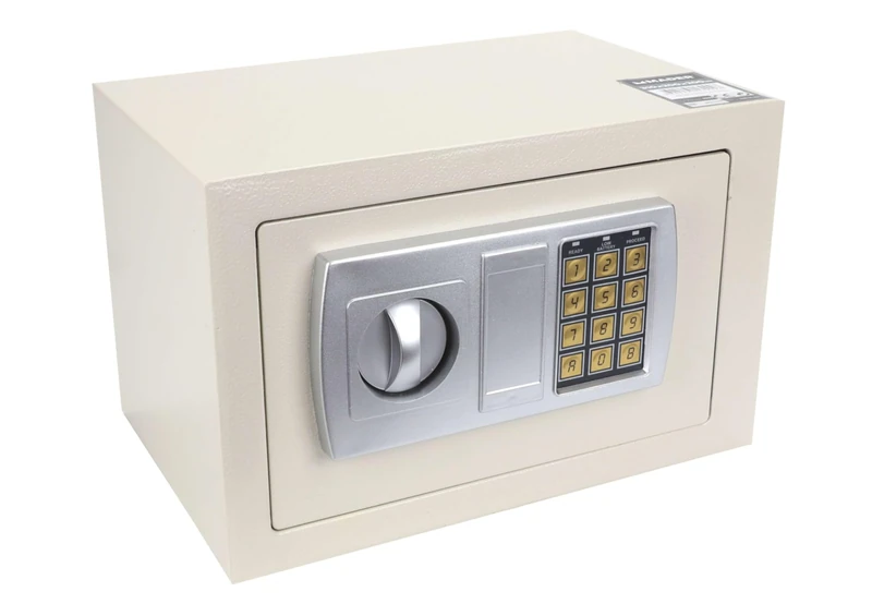 Safe - high electronic security with digital locking system and robust structure, ideal for protecting valuables. * - Image 1