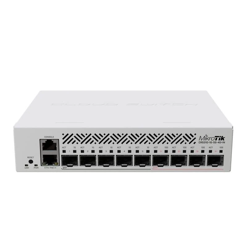 Switch - Network Device with 5 SFP Ports and 4 SFP+ Ports, Ideal for Fast and Stable Connections in Commercial Environments