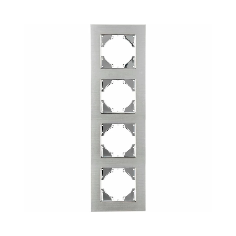 Aluminium Frame in Silver Colour, 4 Horizontal Elements, Ideal for Modern finishes and Interior Decoration. - Image 1