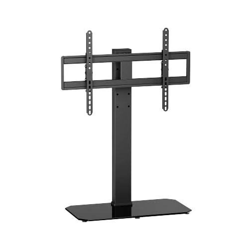 TV Stand for 43" to 86" TVs, Adjustable, Compatible with Furniture, Ideal for Optimizing Spaces and Watching Content Comfortably.