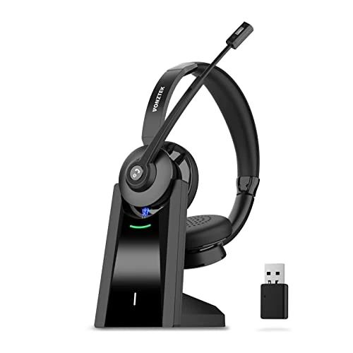 Vonztek Wireless Headset with Mic for Work