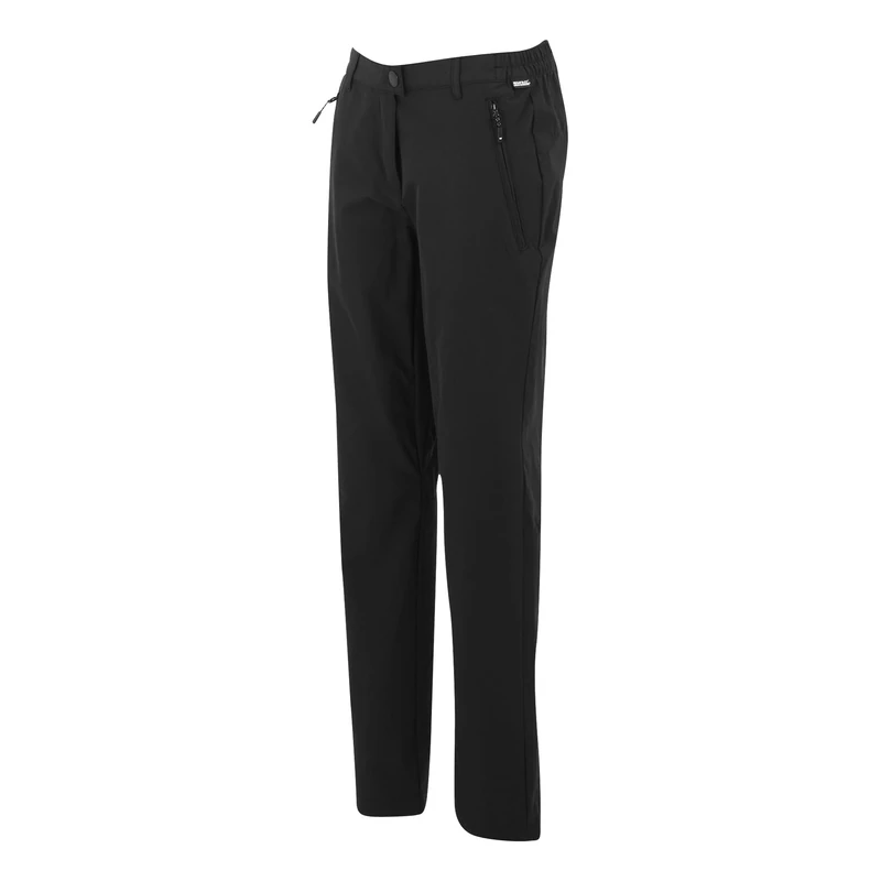 Regatta Womens Highton II Walking Trousers Water Repellent Hiking Stretch Winter Black