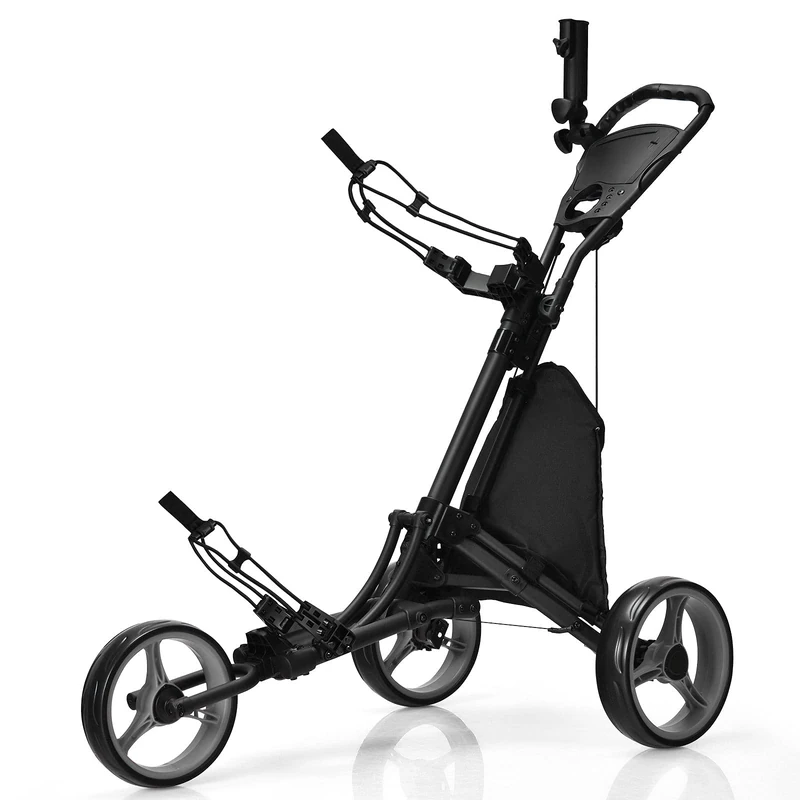 FANTASK Unisex Adult Golf Trolley Grey 121 x 70 x 99.5-116 cm