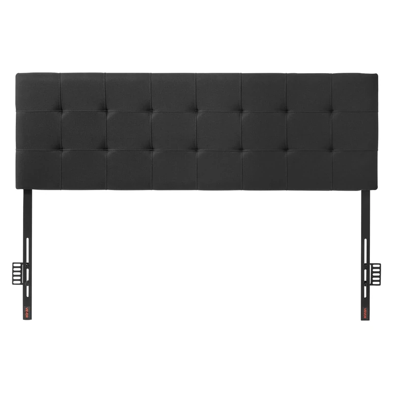 VEVOR Headboard, Queen Size Headboard with Adjustable Height, Comfortable Diamond Tufted for Queen Size Bed, W62.2 x H(42.72-54.53) x D2.76 in, Ideal for Bedroom, Hotel, Homestay, Dormitory, Black
