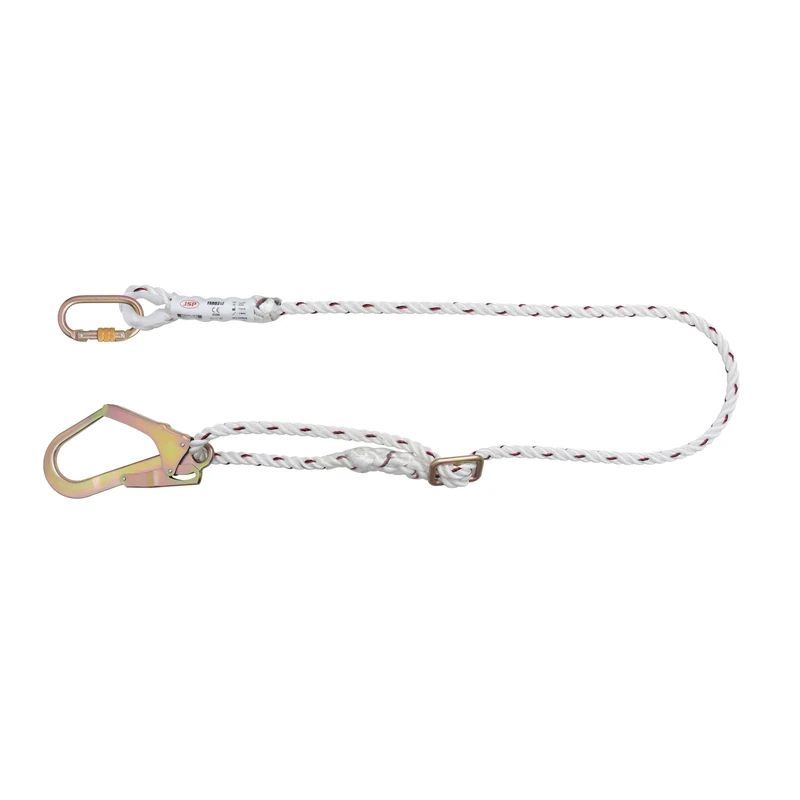 JSP 2m Adjustable Restraint Lanyard with Scaffold Hook