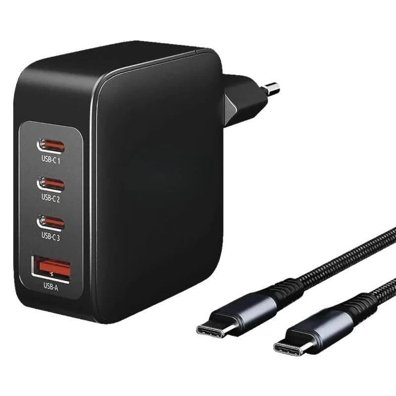levitantes GAN 140W Charger Kit and USB-C Cable, High Speed Charging, Compatible with Electronic Devices and Laptop. Ideal for Travel and Daily Use.