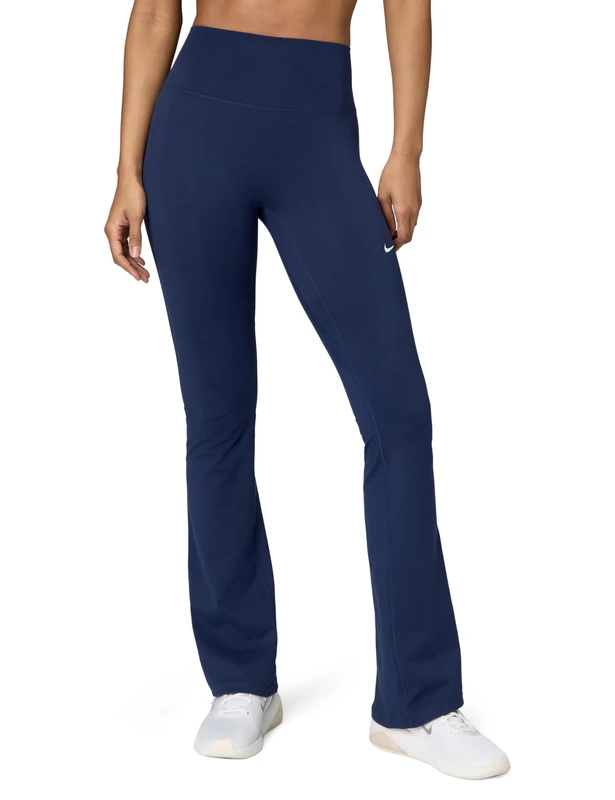Nike Women's One Df Hr Flre Useam Leggings, Midnight Navy/White, S