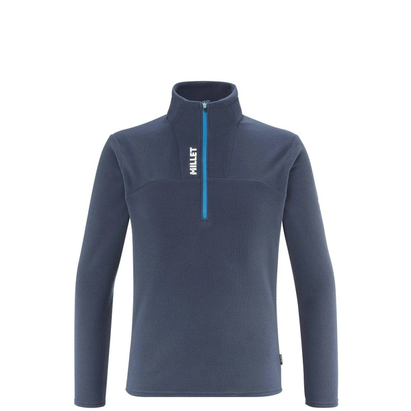 MILLET - Men's UBIC Lightgrid 100% Recycled Fleece - Mountain - Hiking - Technical Navy Blue