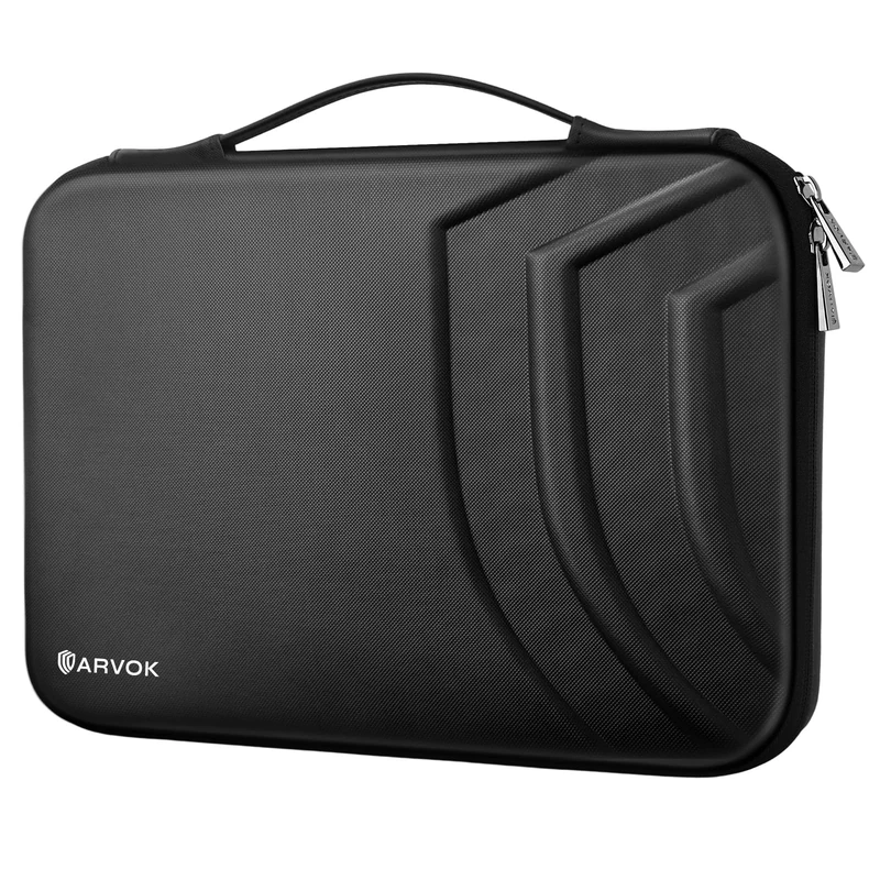 ARVOK 13 Hard Shell Laptop Case Bag,Waterproof Shockproof EVA Laptop Sleeve with Accessory Compartment&Handle for 13 Inch MacBook Pro,Dell XPS 13,HP Spectre,Surface Laptop,ASUS Zen Book (Black)