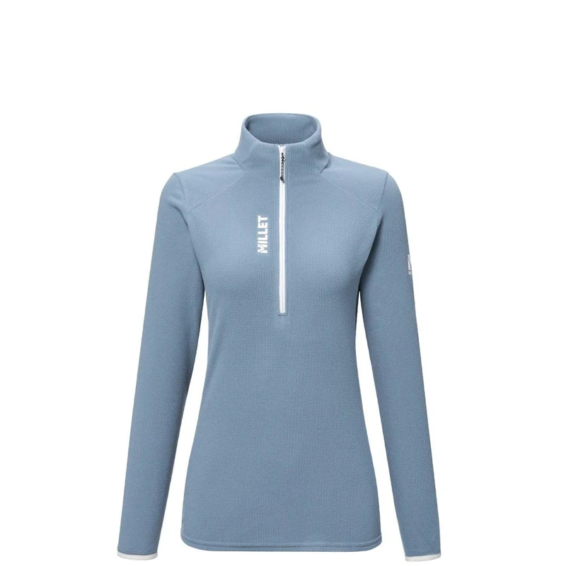 MILLET - Women's UBIC Lightgrid 100% Recycled Fleece - Mountain - Hiking - Technical Blue