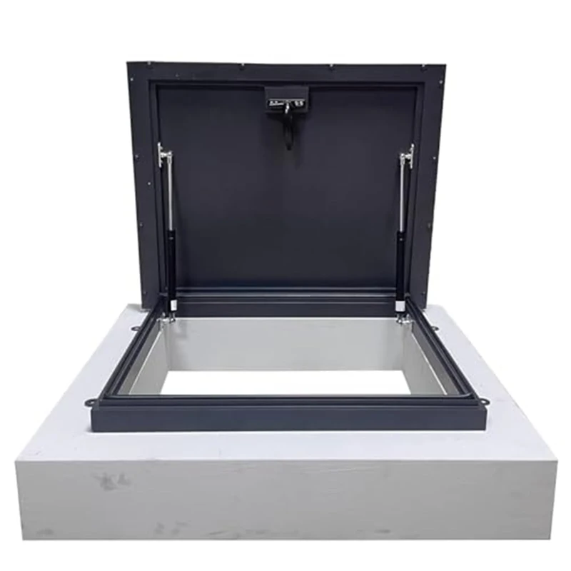 Skylight House Roof Window, 20 24 26 28 32 34 36 38 40inch Basement Window Well Covers, 2 Hydraulic Support Rods, Sealing Rubber Gasket, Waterproof, Dustproof(50x50cm/19.7x19.7in)