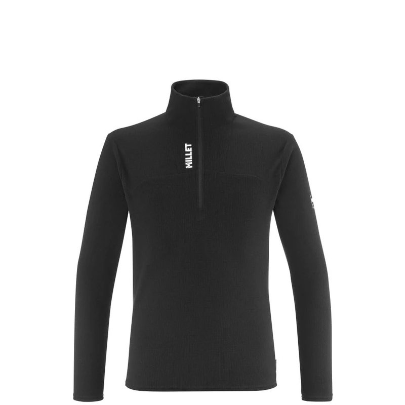 MILLET - Men's UBIC Lightgrid 100% Recycled Fleece - Mountain - Hiking - Technical Black