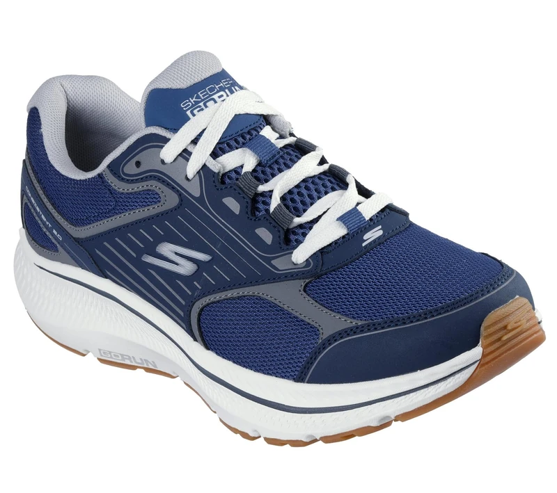 Skechers Men's Go Run Consistent 2.0 Sneaker, Navy Leather/Textile, 8 UK