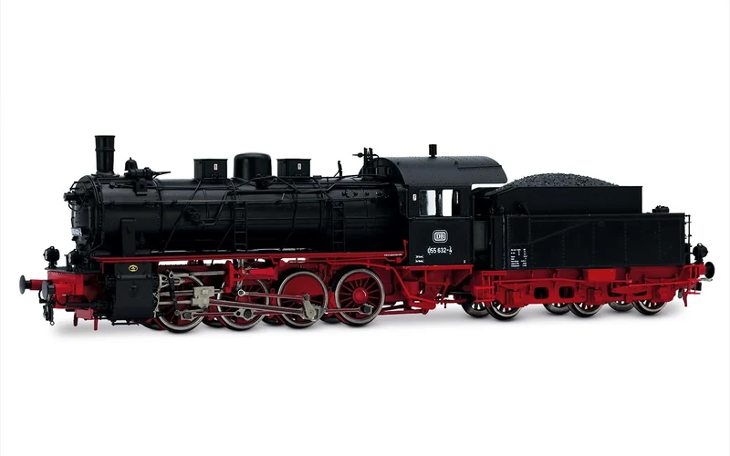 Rivarossi HR2892 DB, steam locomotive 055 632-4, black/red livery, ep. IV Steam Locomotive