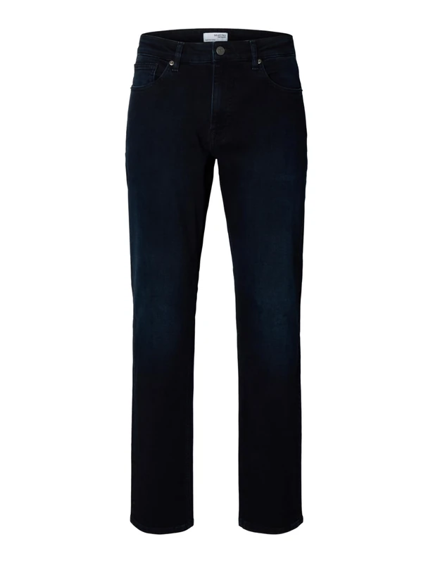SELECTED MEN Slh196-Straight Cleo Flex Bb 614 JNS Nos, Blue Black Denim, 36 W/34 L - Image 1