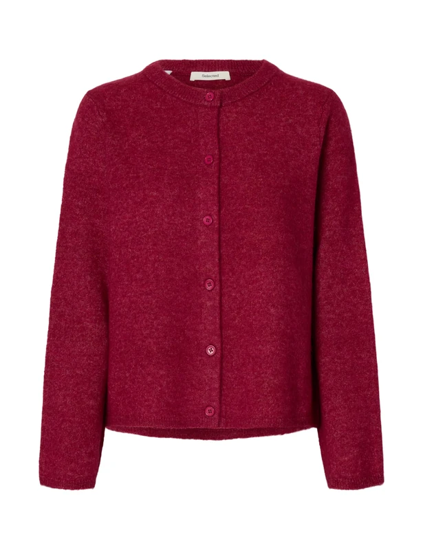SELECTED WOMEN Slflulu New Ls Knit Cardigan Noos, Anemone, M