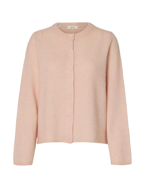 SELECTED WOMEN Slflulu New LS Knit Cardigan Noos, Pale Dogwood, XL