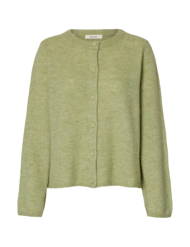 SELECTED WOMEN Slflulu New LS Knit Cardigan Noos, Lint, L - Image 1