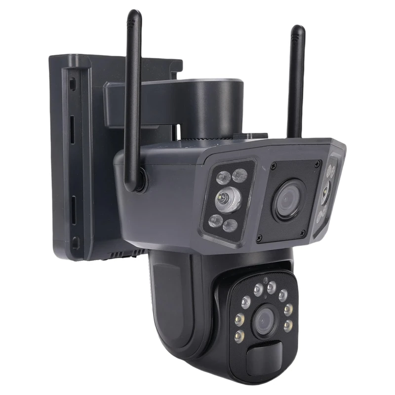 WIFI Solar Security Cameras, for V380 Pro APP Connection PIR Motion Detection, Home Security Systems 8MP HD Outdoor Camera for Home with Solar Panel Power